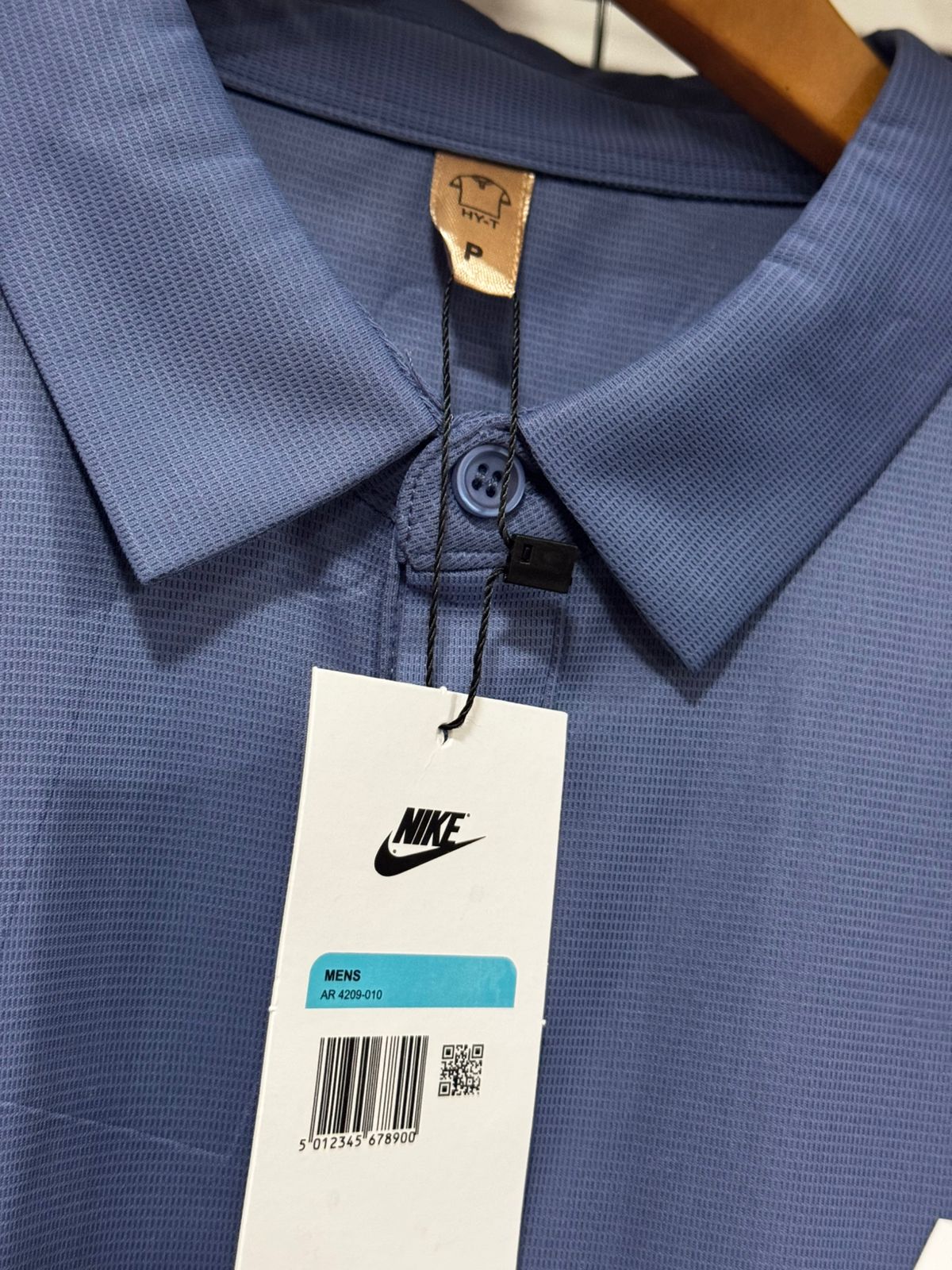 Camisa Gola polo poliamida Nike Azul