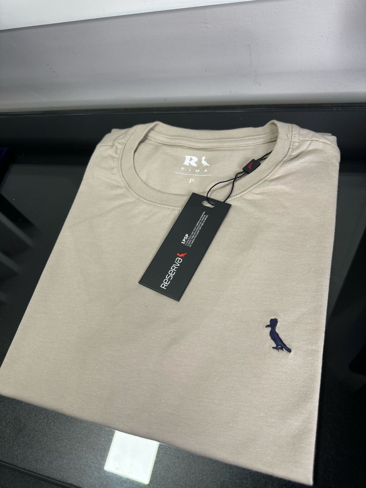 Camiseta Seda Pima Reserva Bege