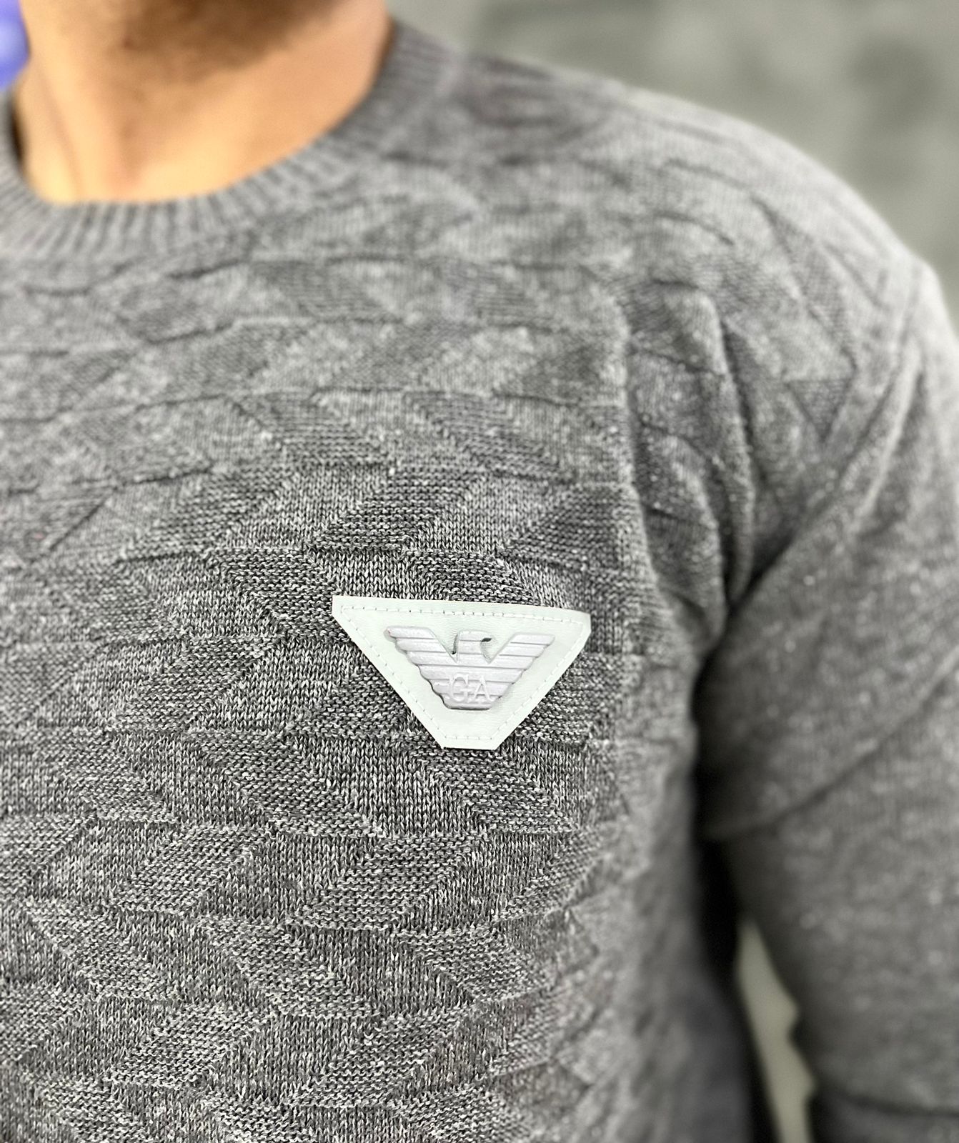 Suéter Armani Cinza