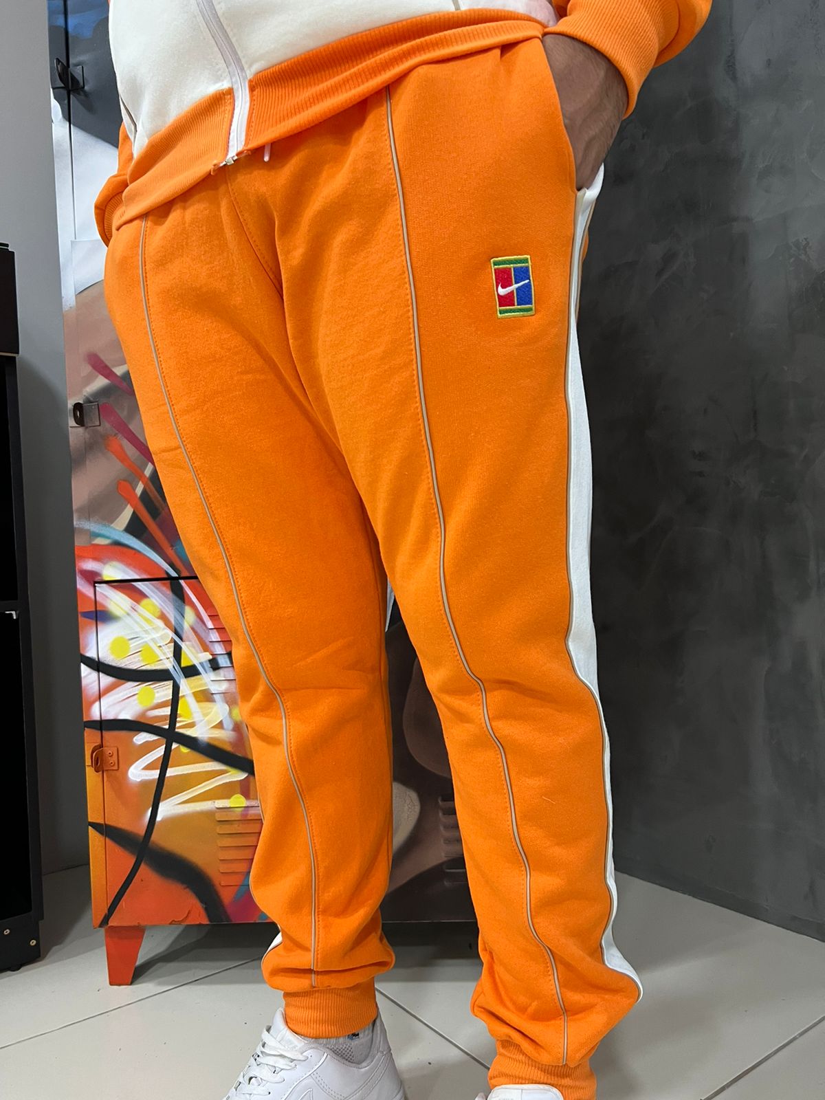 Conjunto Moletom Nike Branco