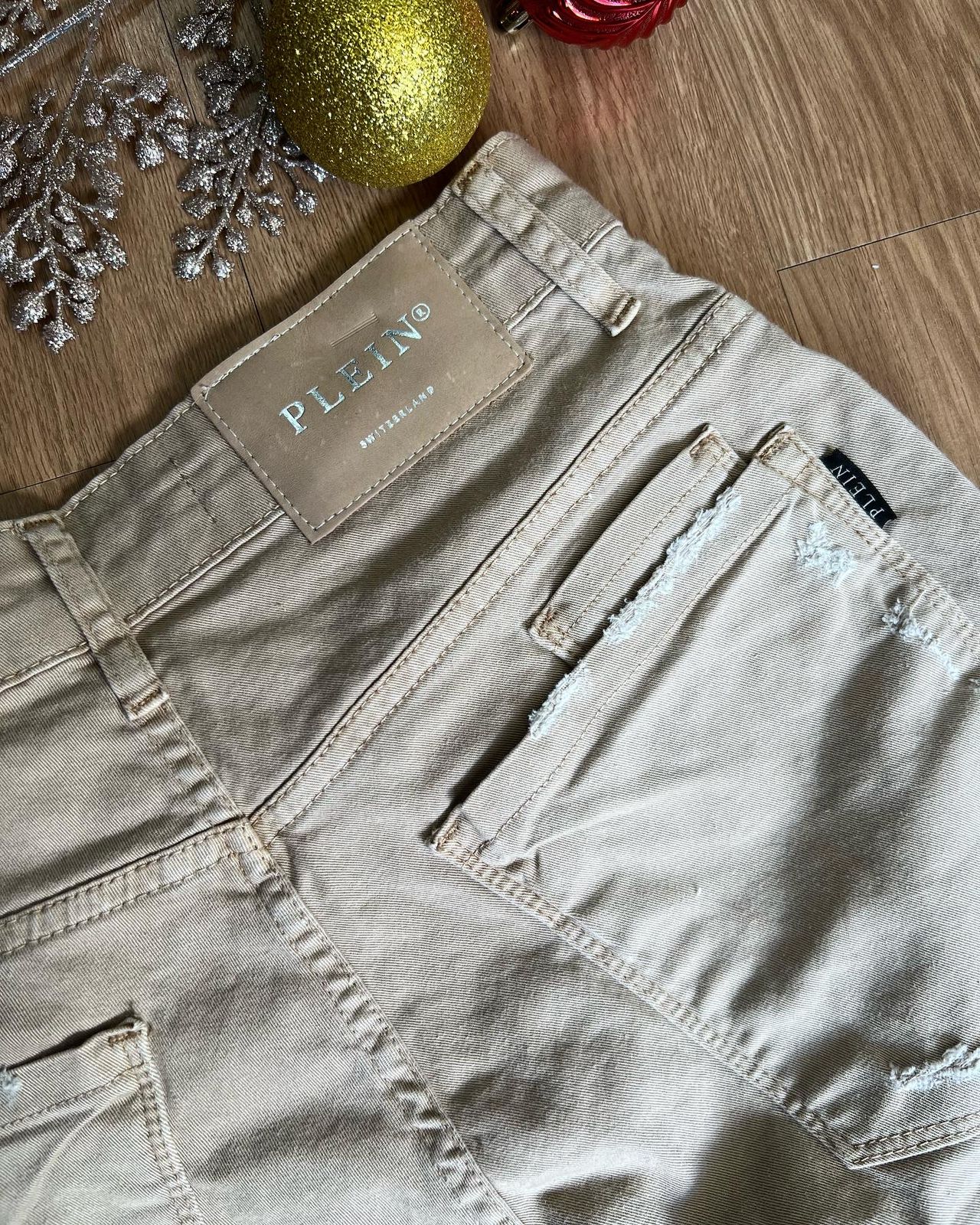 Bermuda Jeans Philipp Plein Bege