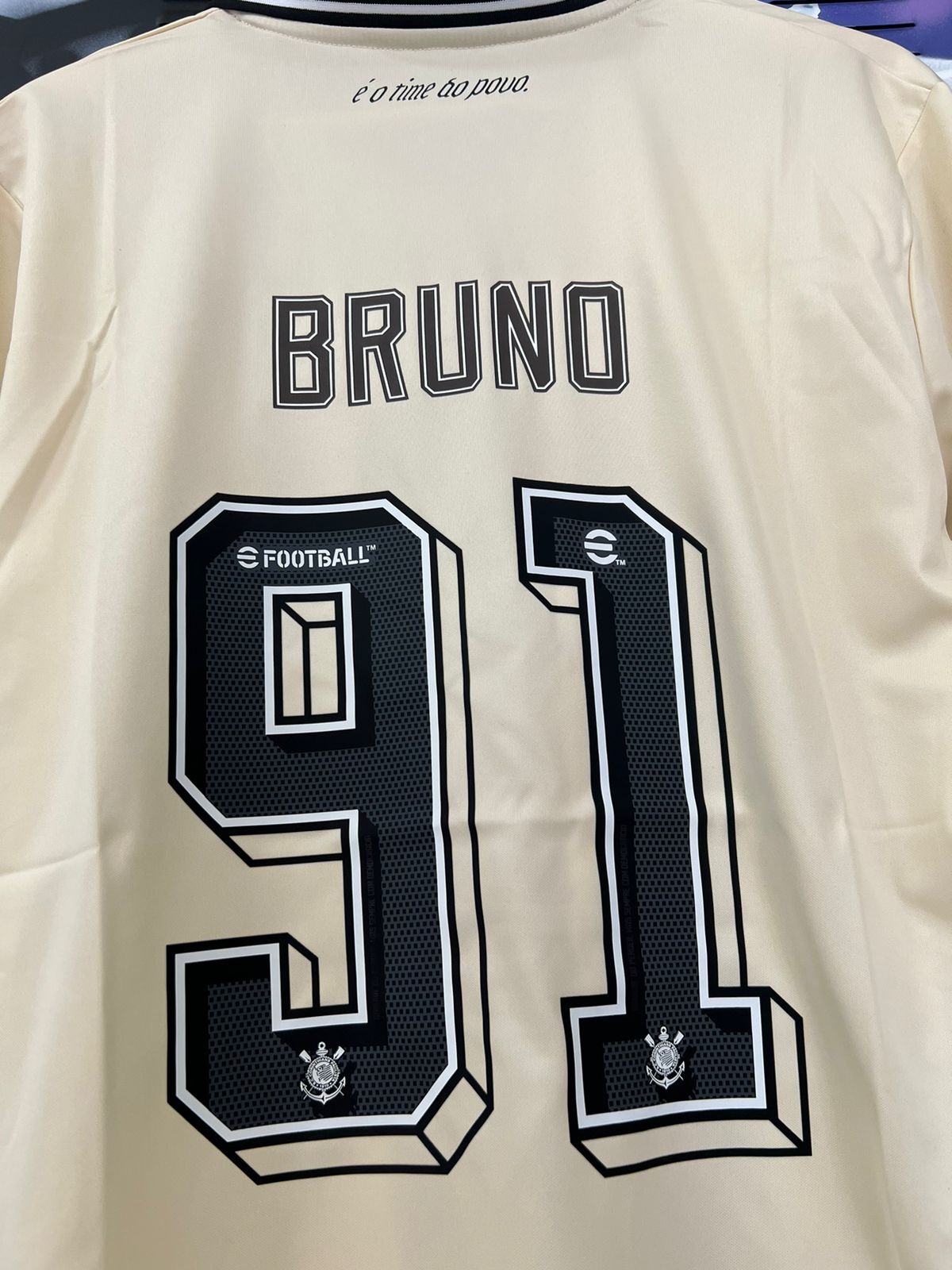 Camisa Corinthians Personalizada Nike Bege