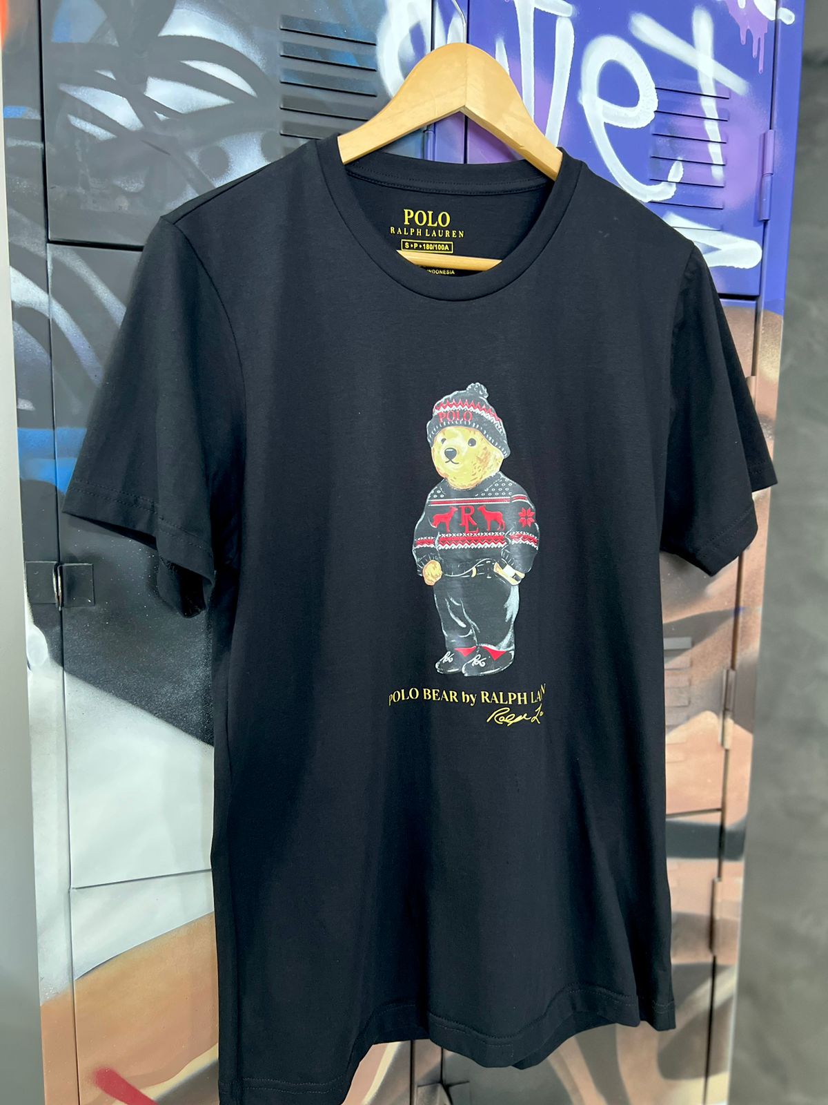 Camiseta Linha Griff Ralph Lauren Preto