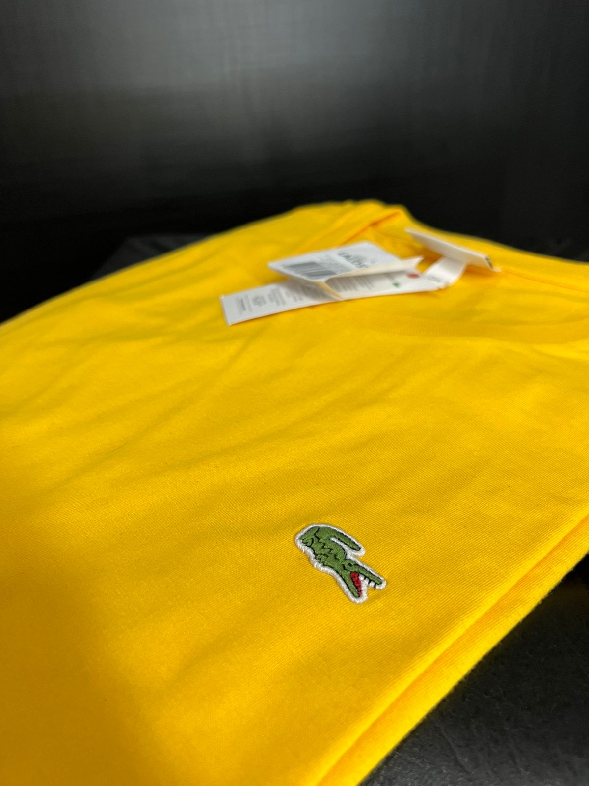 Camiseta Plus Size Lacoste Amarelo
