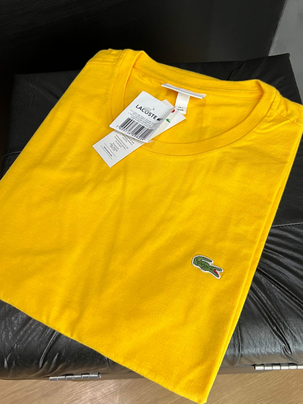 Camiseta Lacoste amarelo