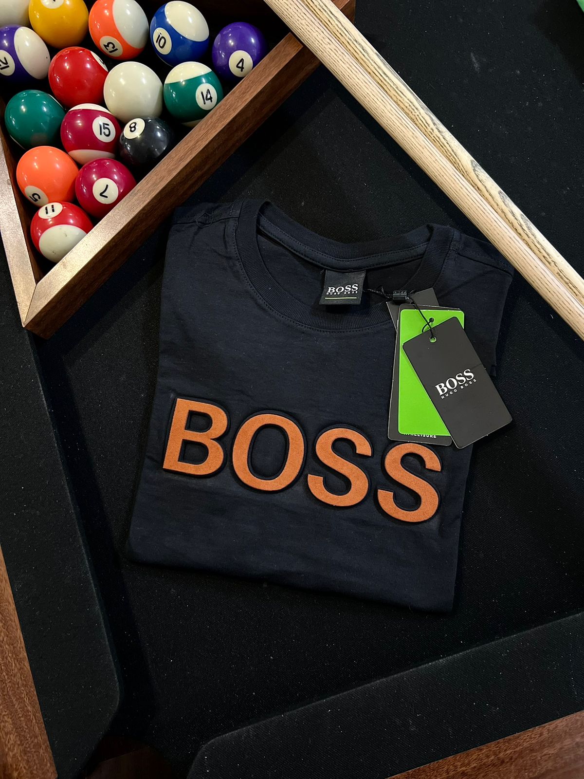 Camiseta Linha Griff Hugo Boss Preto