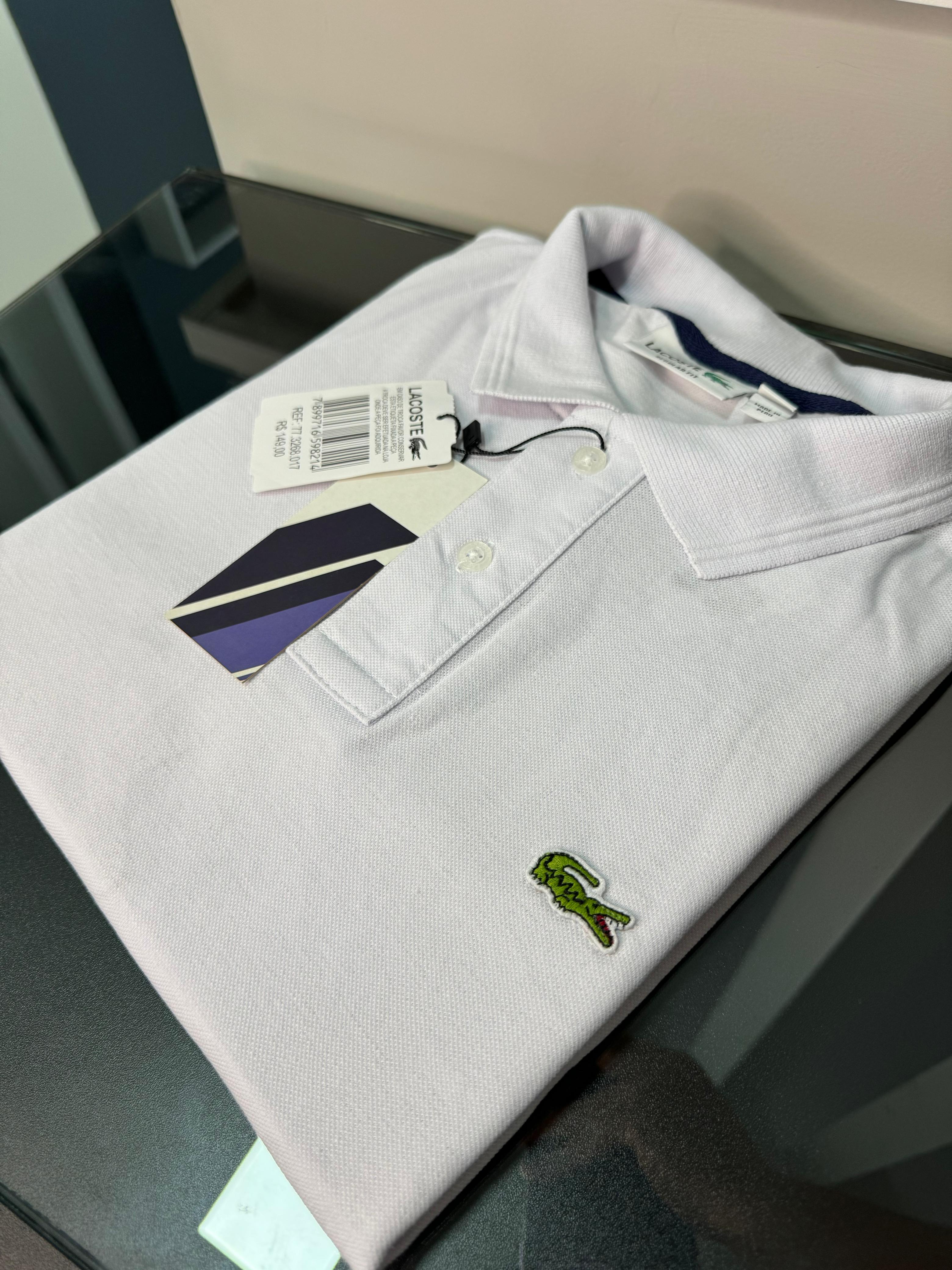 Gola Polo Lacoste Branca