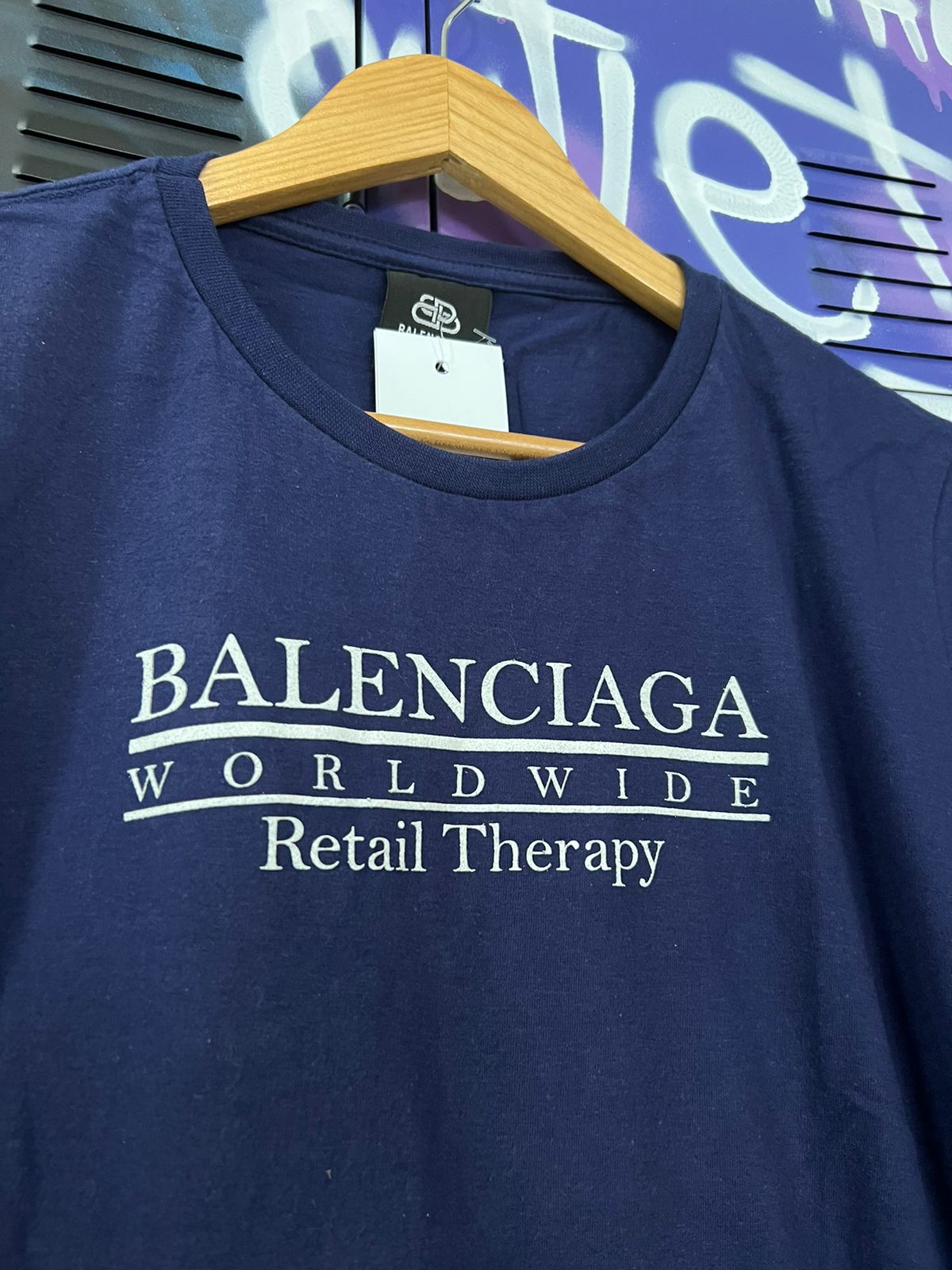 Camiseta Balenciaga Azul