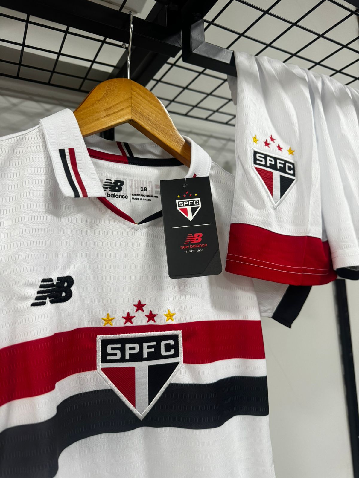 Conjunto São Paulo I 24/25 New Balance Branco