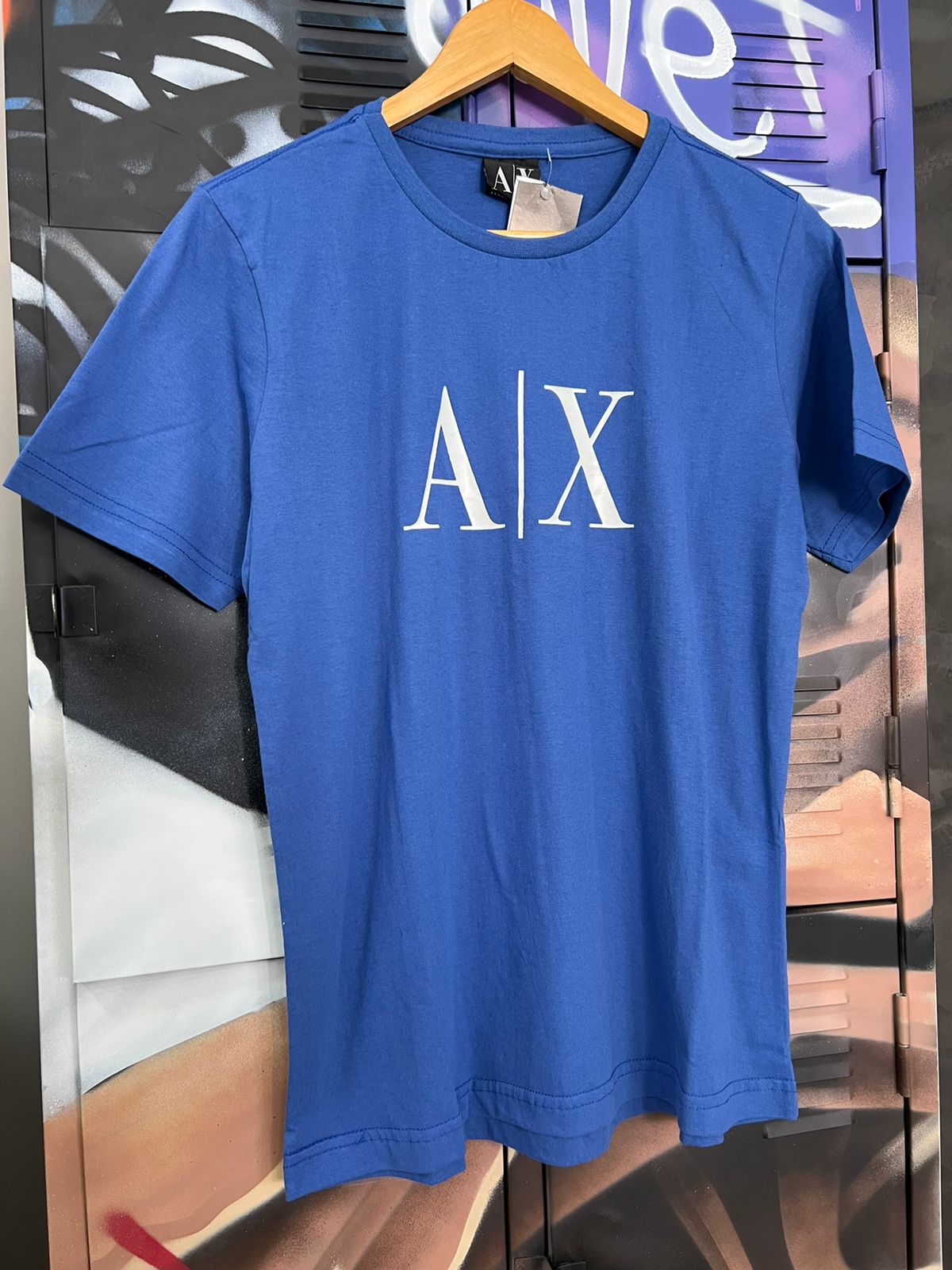 Camiseta Algodão Armani Azul
