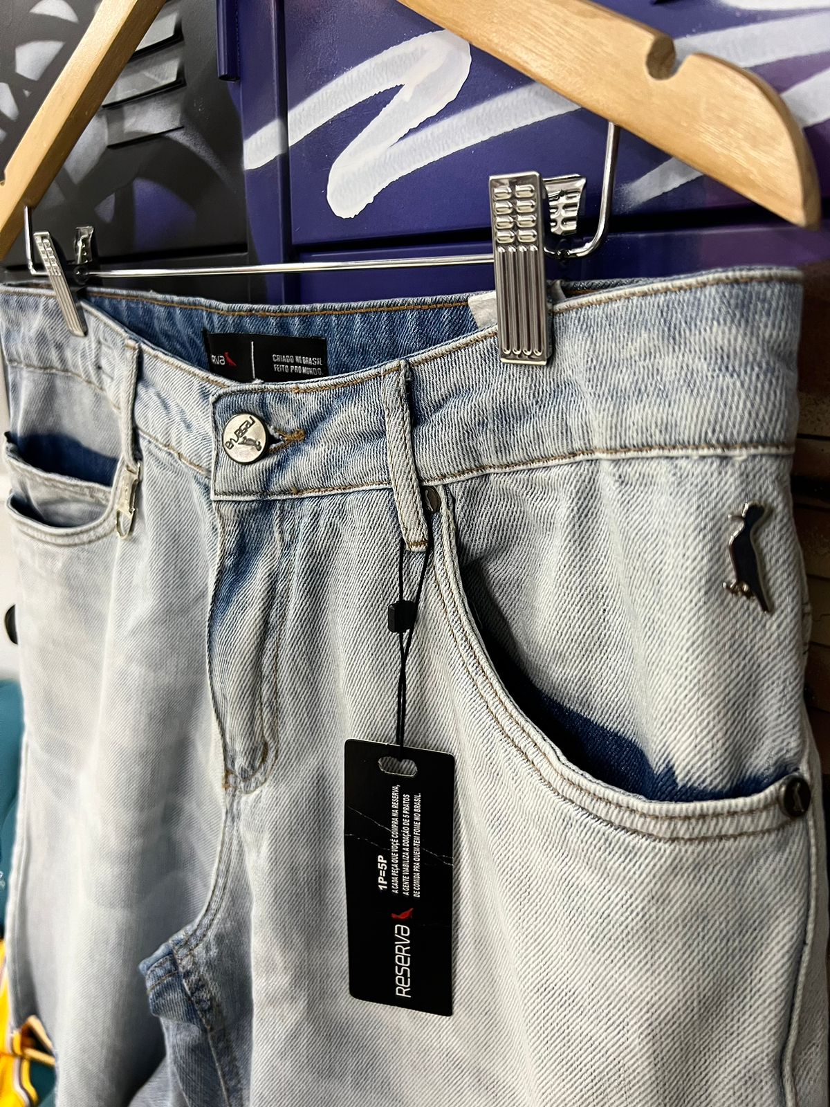 Bermuda Jeans Reserva Azul