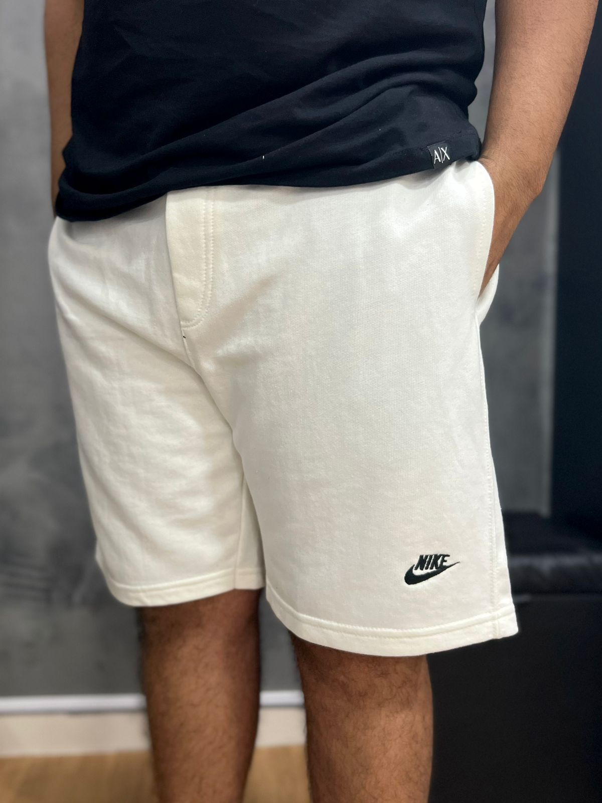 Bermuda Moletom Nike Branco