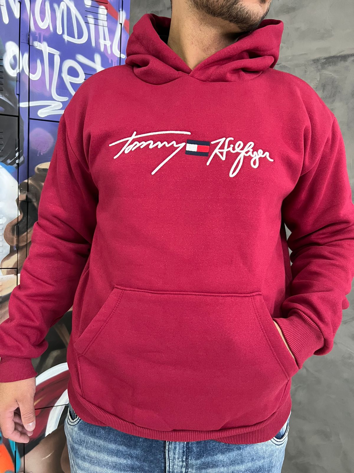 Blusa Moletom Tommy Vermelho