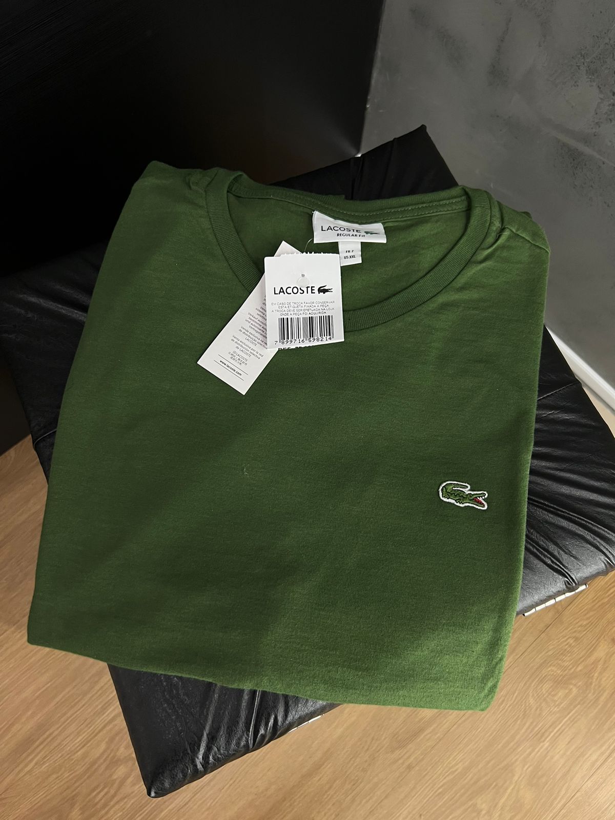Camiseta Linha Griff Lacoste verde
