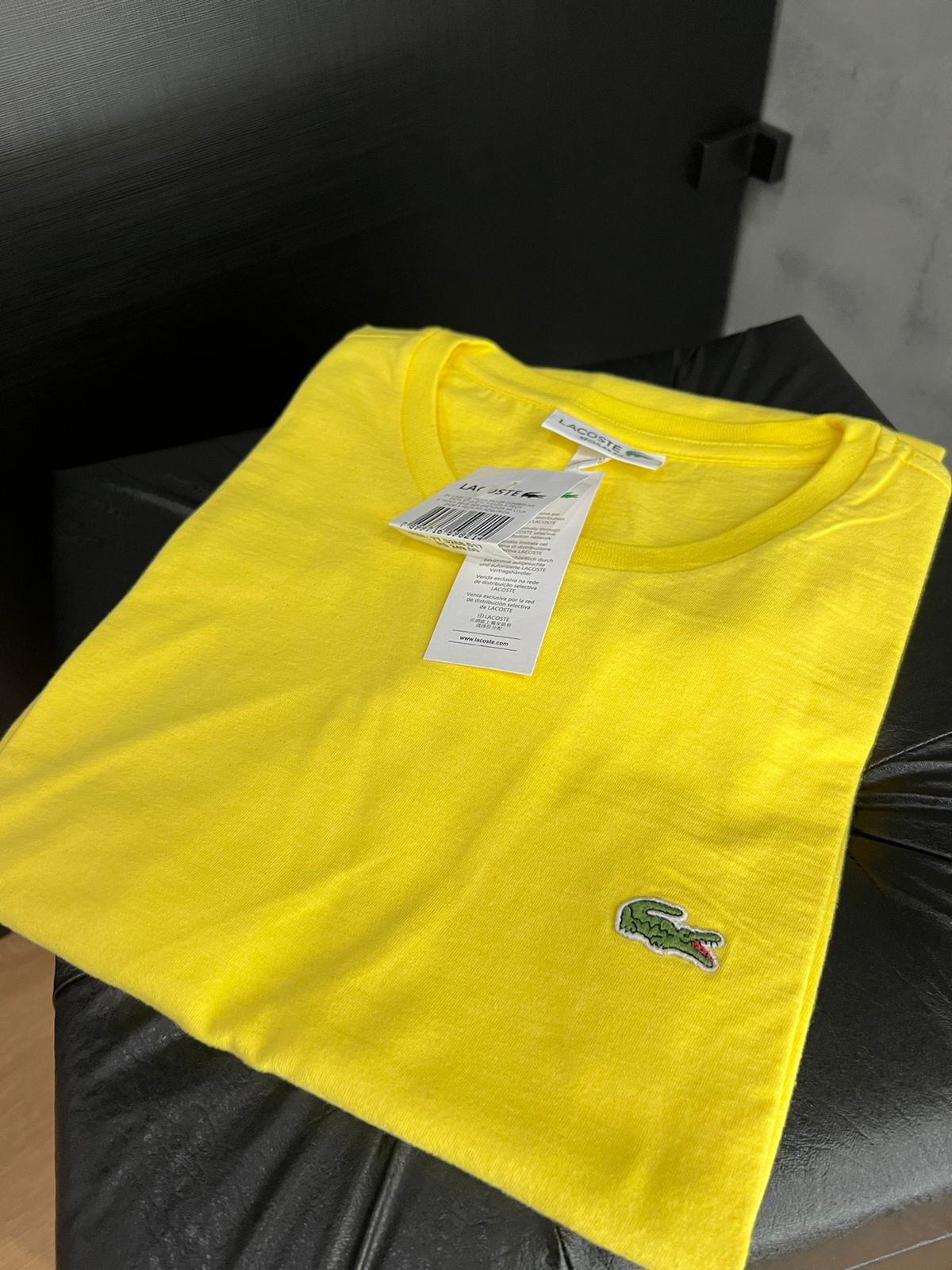 Camiseta Lacoste amarelo