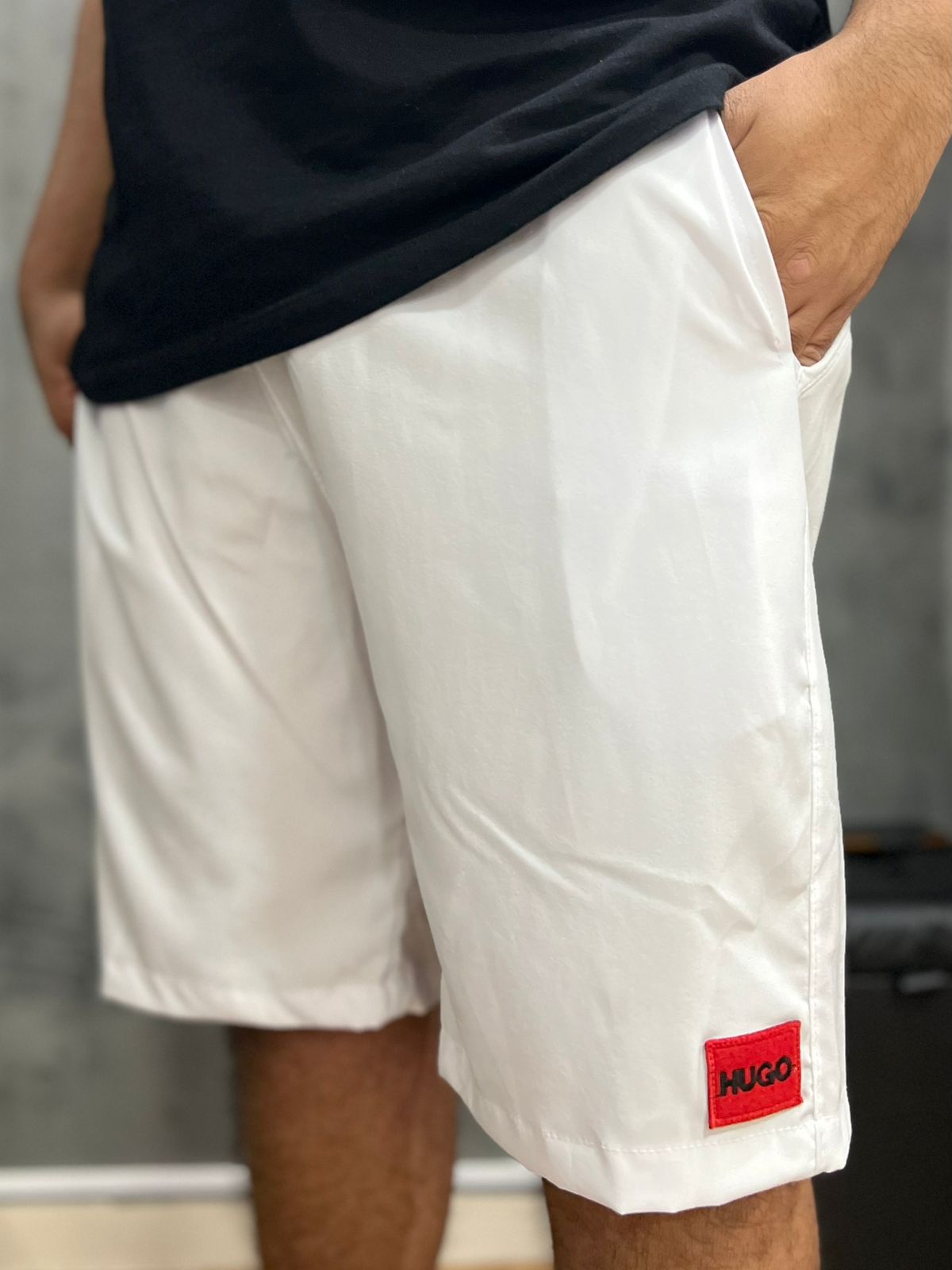 Bermuda DriFit Hugo Boss Branco