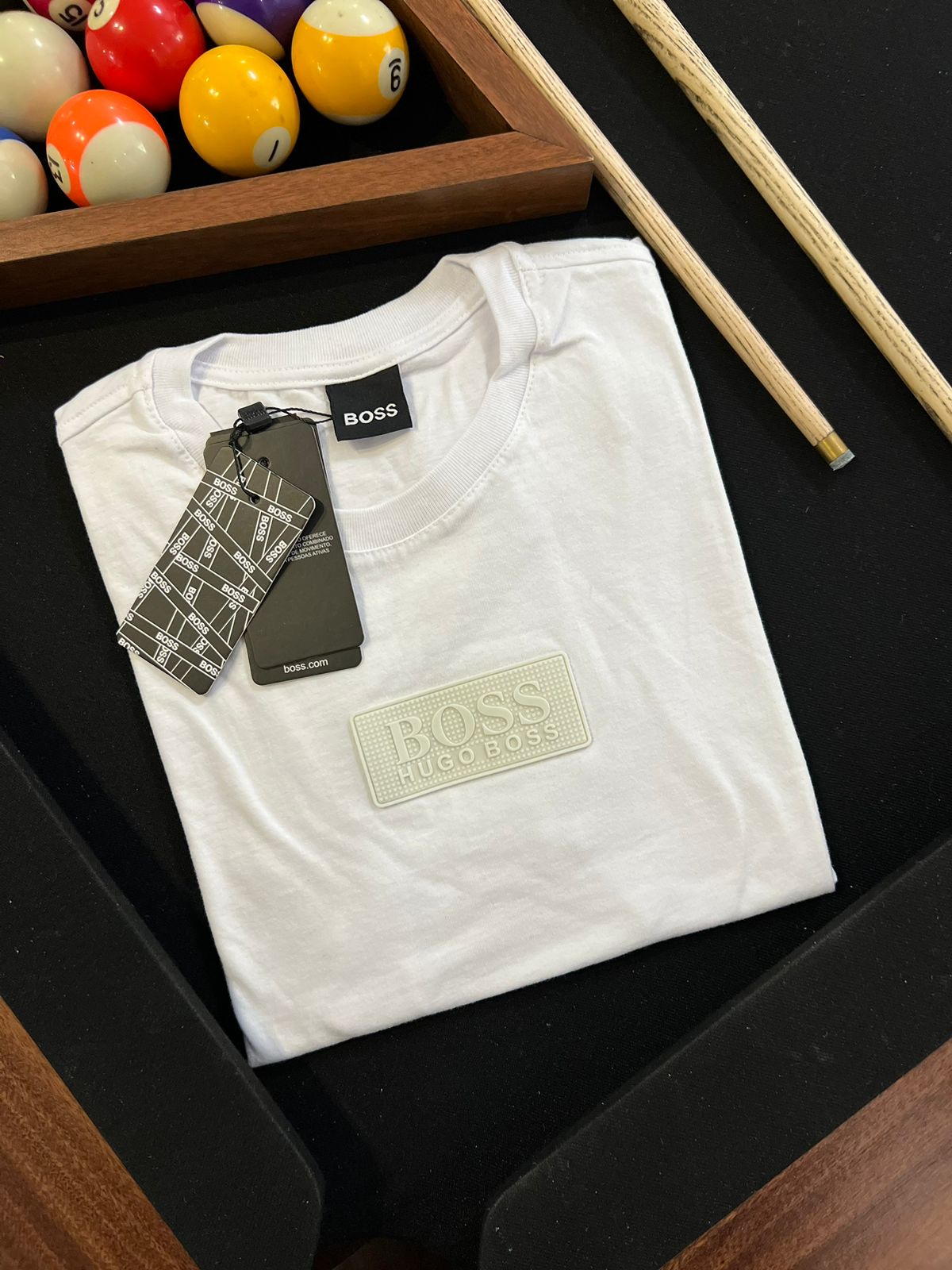 Camiseta Linha Griff Hugo Boss Branco