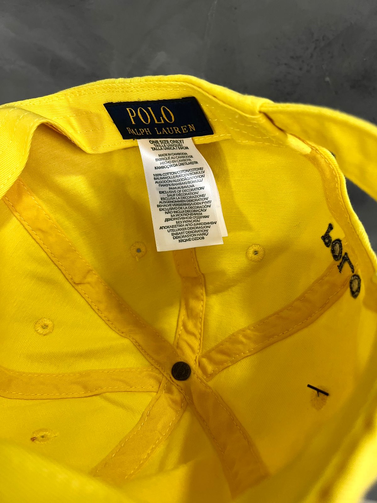 Boné Importado Cavalinho Polo Amarelo