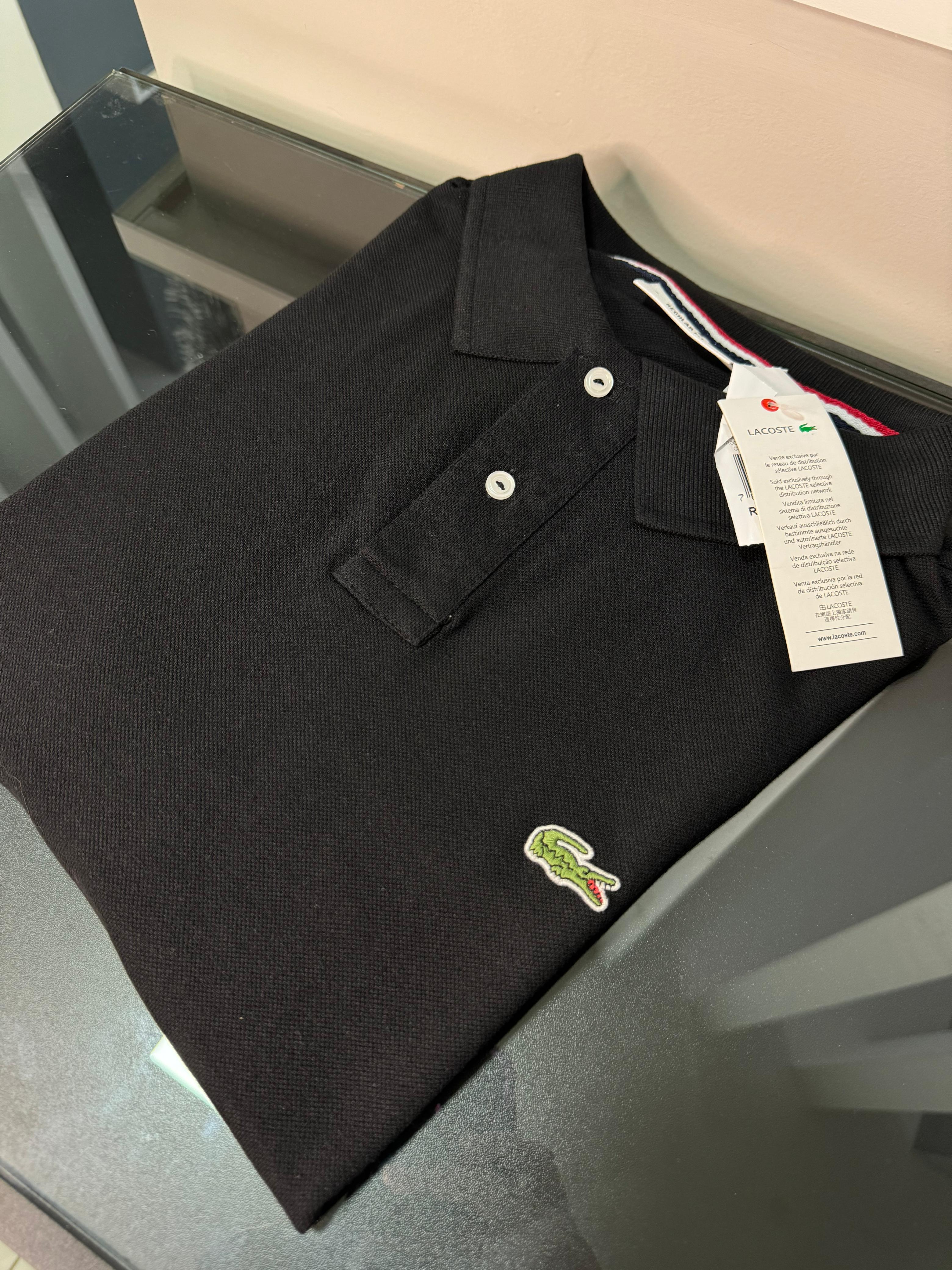Gola Polo Lacoste Preto