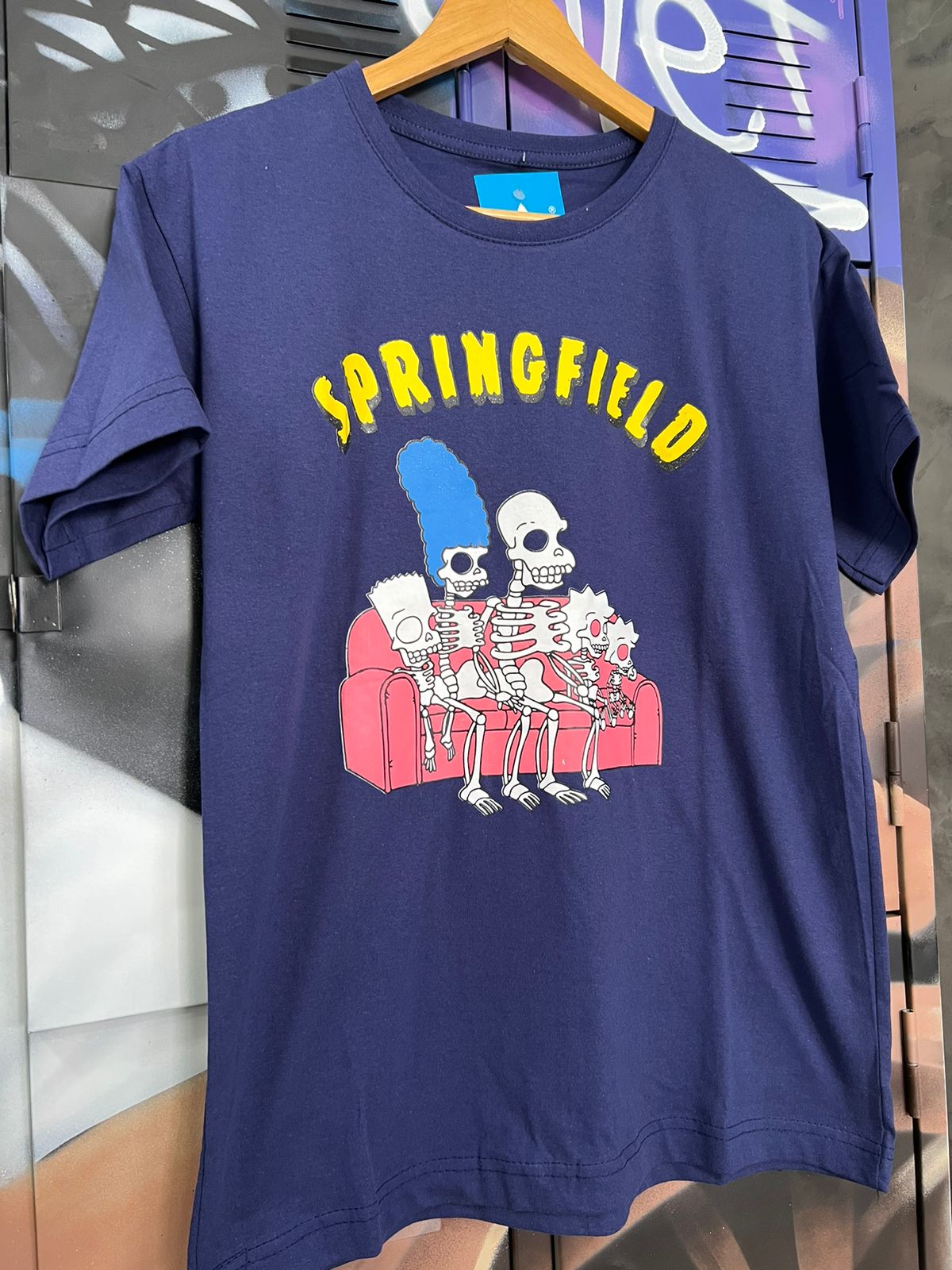 Camiseta Algodão Adidas Azul