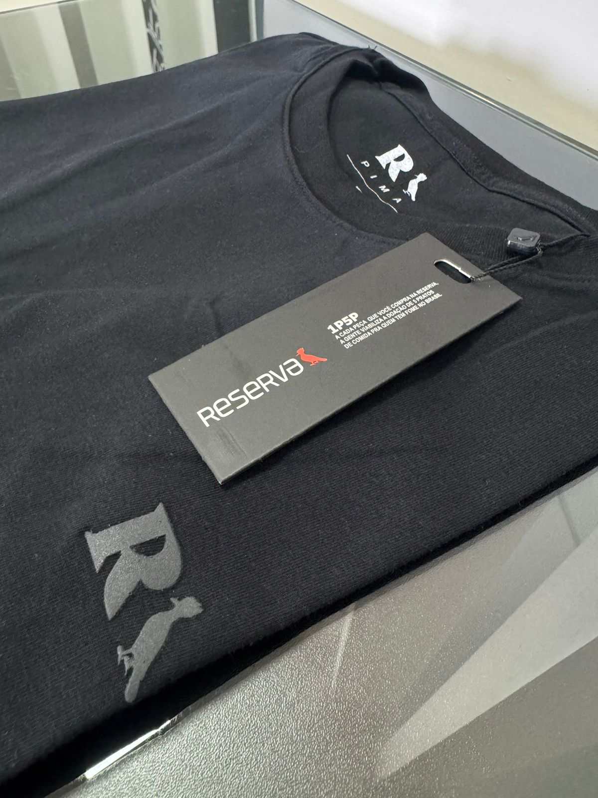 Camiseta Seda Pima Reserva Preto