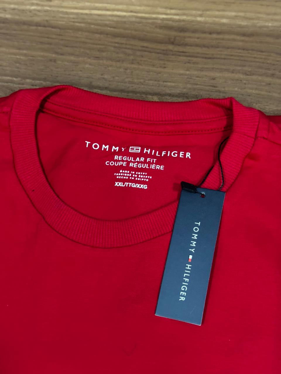 Camiseta Seda Pima Tommy Vermelho