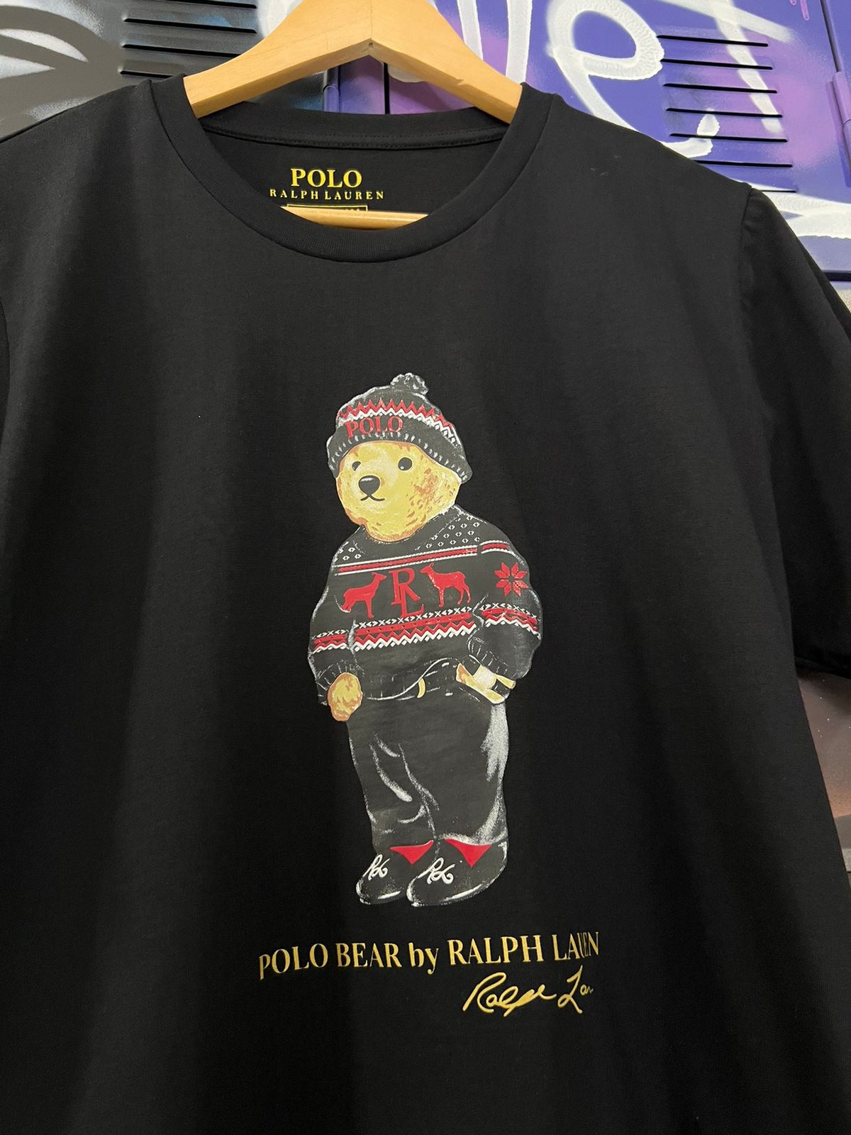 Camiseta Linha Griff Ralph Lauren Preto