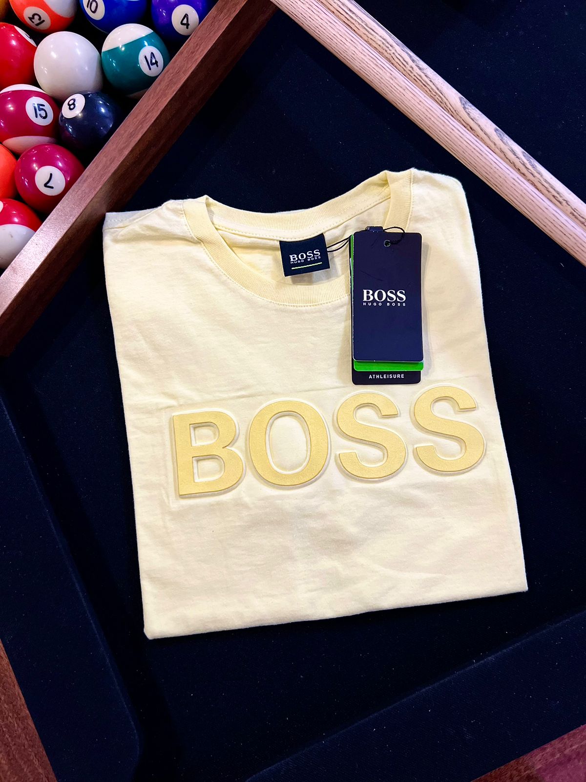 Camiseta Linha Griff Hugo Boss Amarelo