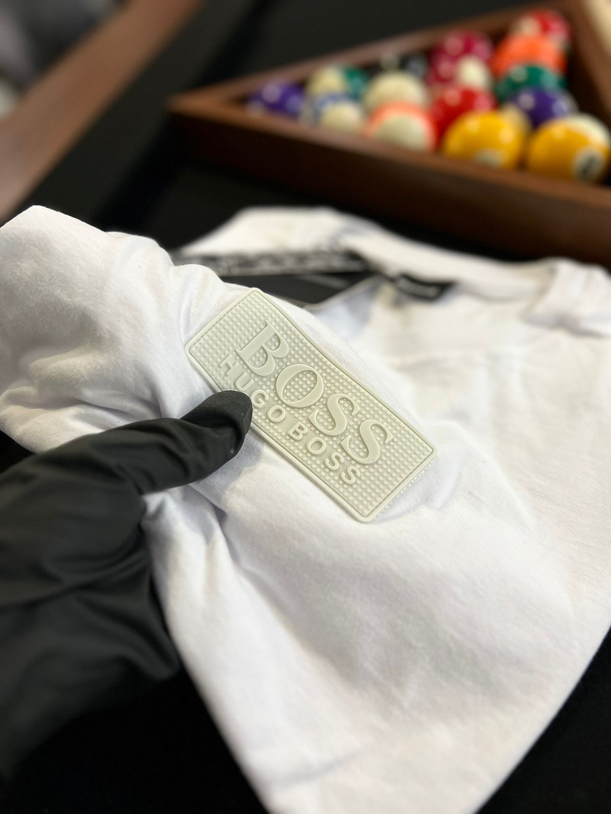 Camiseta Linha Griff Hugo Boss Branco