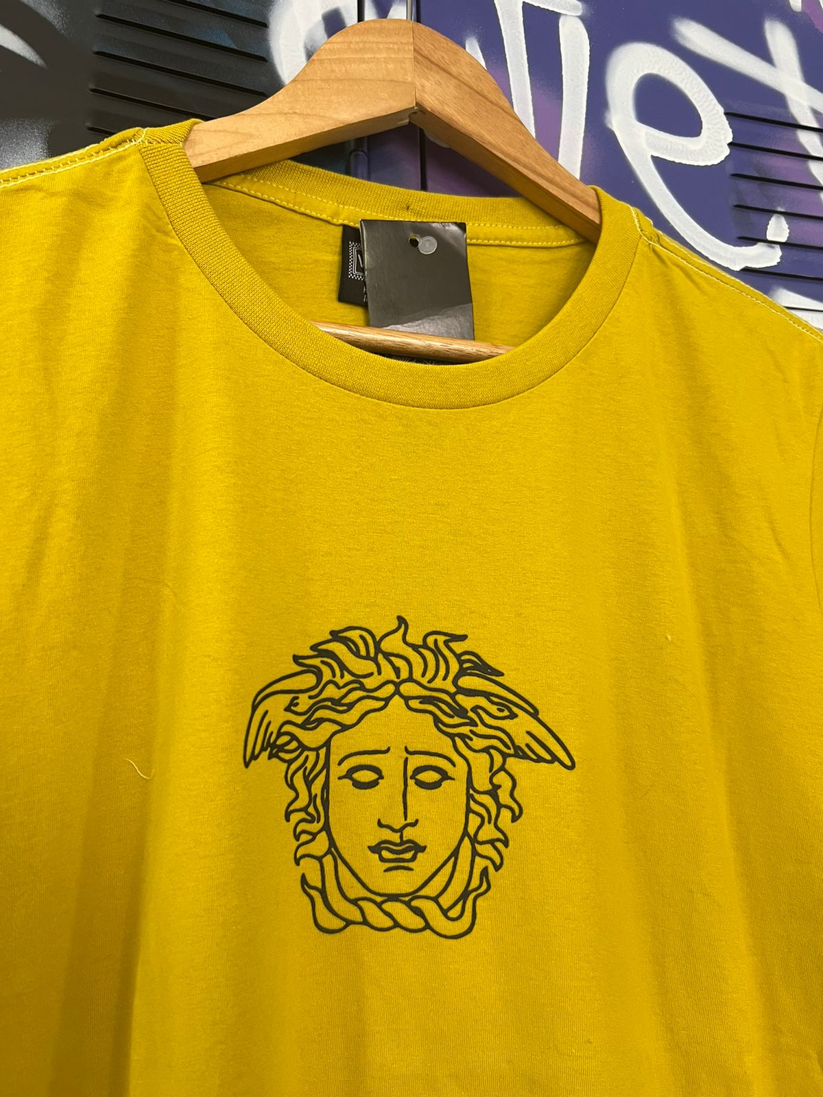 Camiseta Algodão Versace Amarelo