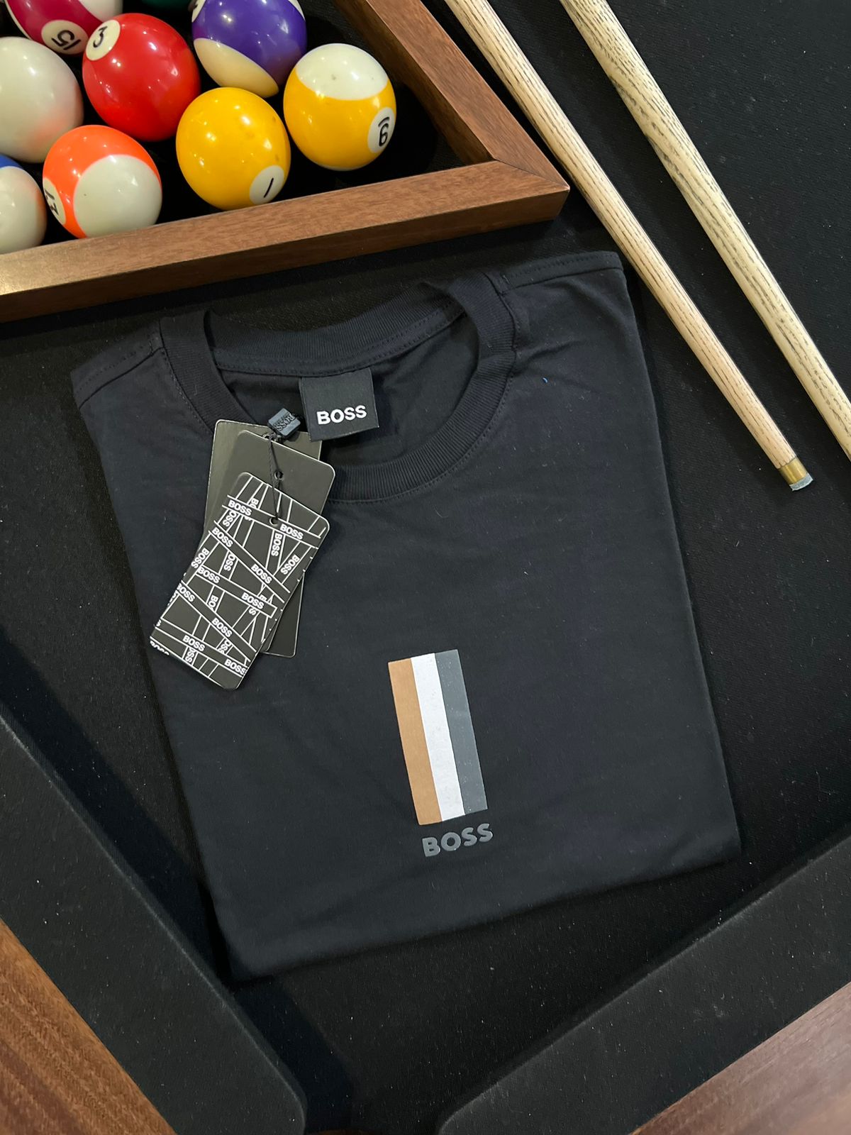 Camiseta Linha Griff Hugo Boss Preto