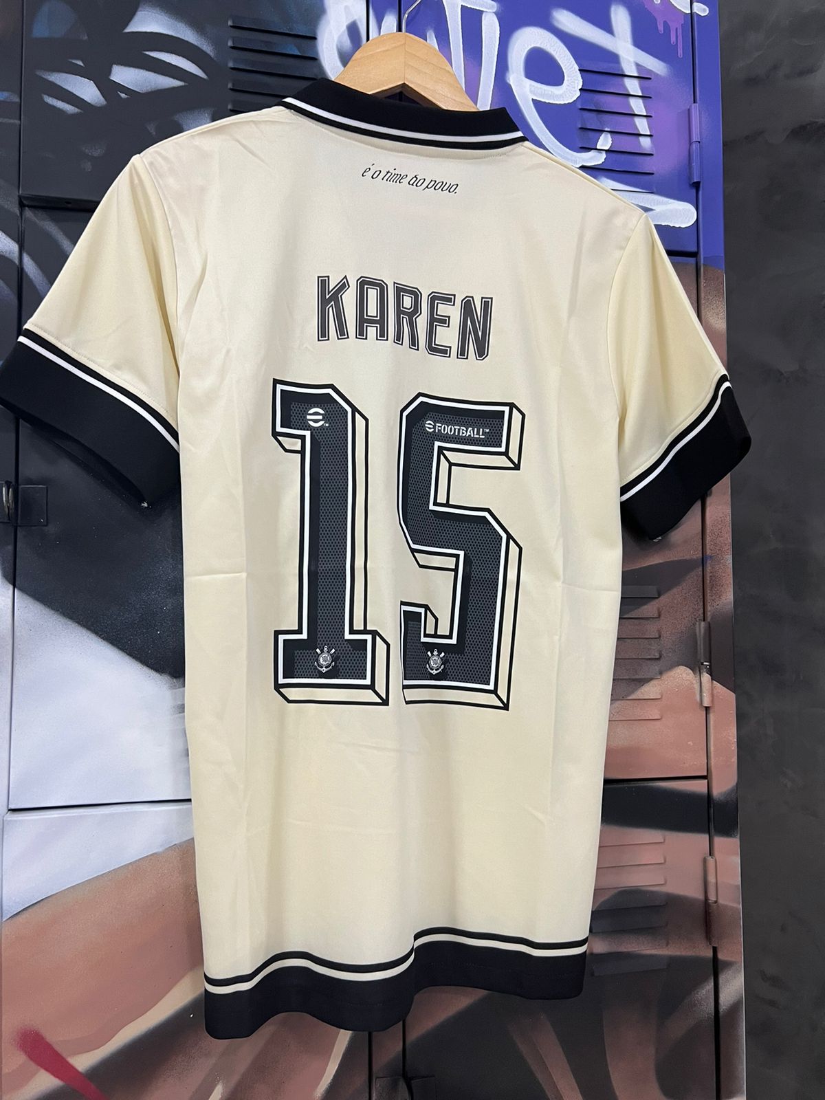 Camisa Corinthians Personalizada Nike Bege